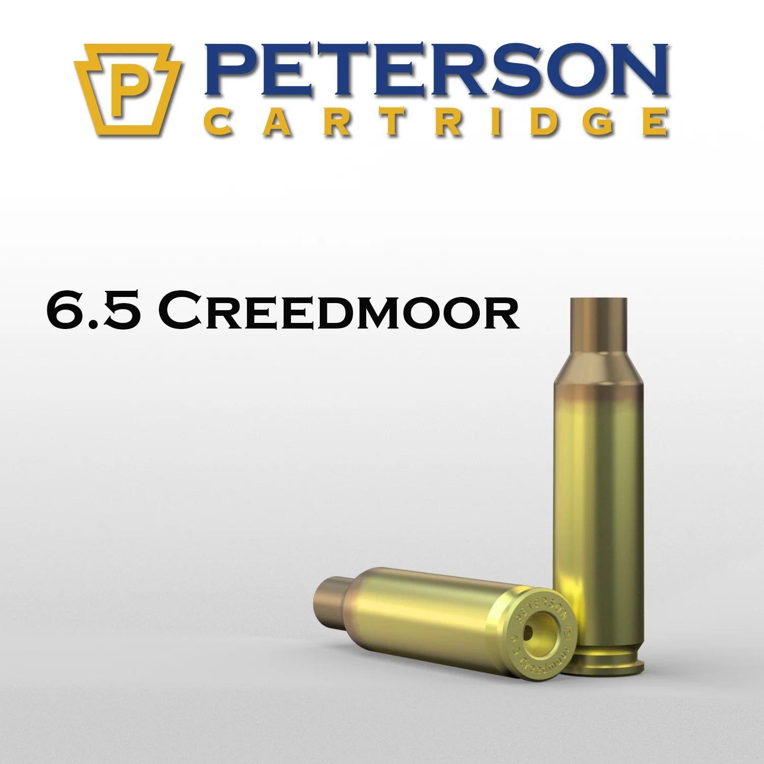 (image for) Peterson Cartridge 6.5 Creedmoor Unprimed Brass 50ct